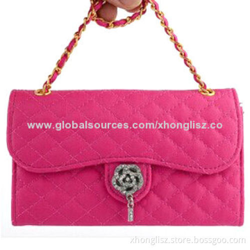 Checked PU leather flip case for Samsung S5New